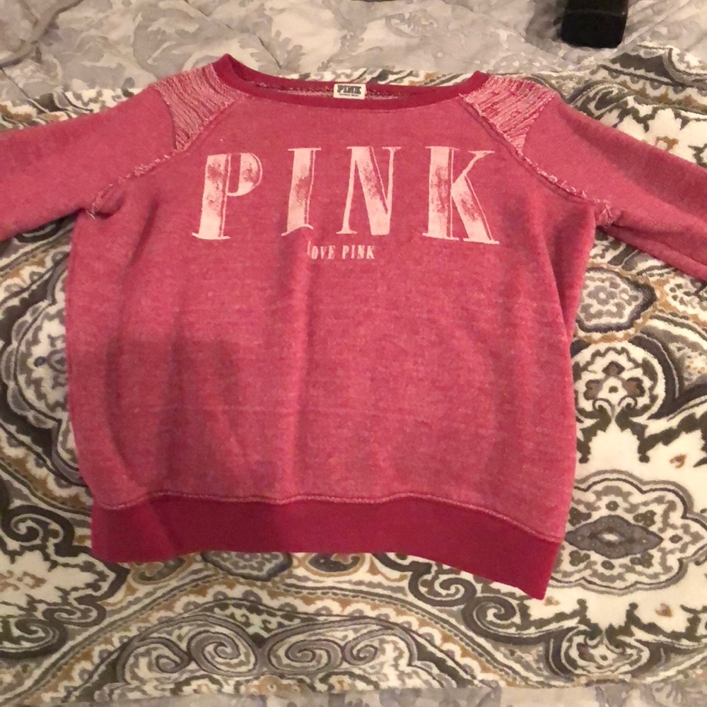 PINK long sleeved sweatshirt